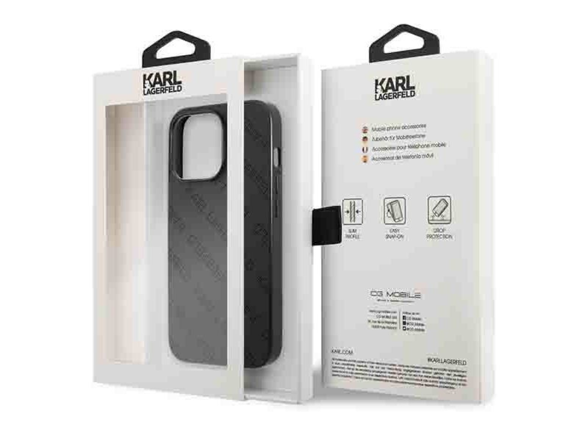 Karl Lagerfeld Perforated Allover Case for iPhone 13 Pro / 13 6.1