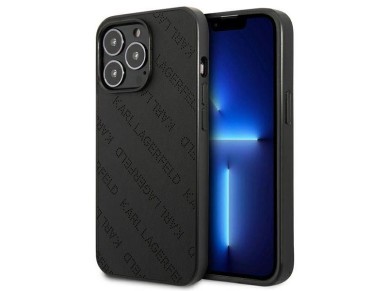 Karl Lagerfeld Perforated Allover iPhone 13 Pro Max 6.7" Case - Black Karl Lagerfeld Perforated Allover iPhone 13 Pro Max 6.7" Case - Black