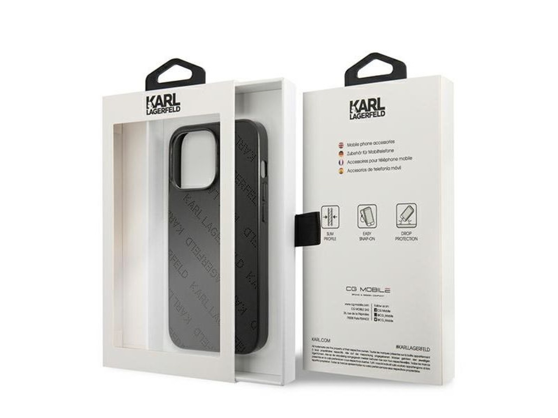 Karl Lagerfeld Perforated Allover iPhone 13 Pro Max 6.7