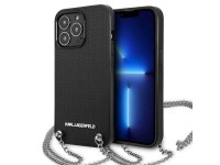 Capa com placa monogramada Karl Lagerfeld para iPhone 13 Pro / 13 6.1" - Preta Capa com placa monogramada Karl Lagerfeld para iPhone 13 Pro / 13 6.1" - Preta