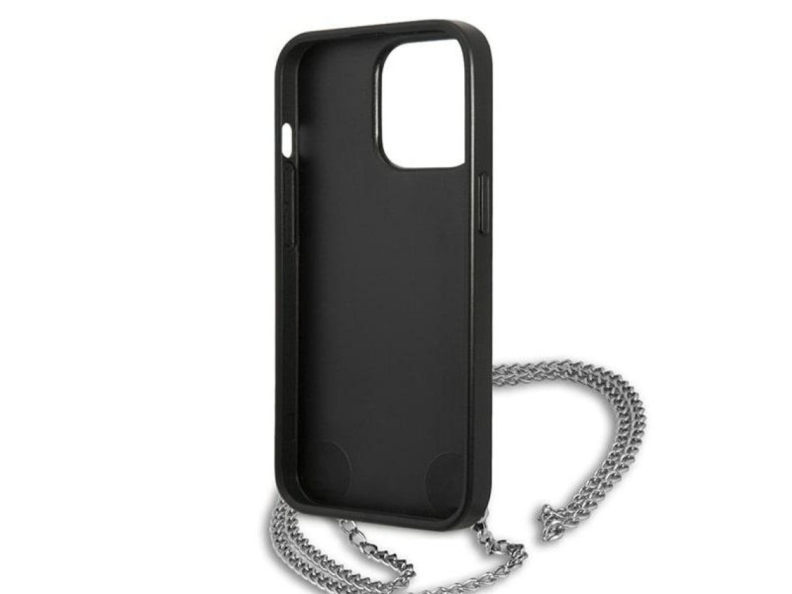 Capa com placa monogramada Karl Lagerfeld para iPhone 13 Pro / 13 6.1" - Preta