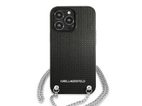 Capa Karl Lagerfeld em couro texturizado com corrente para iPhone 13 Pro Max 6.7" - Preta Capa Karl Lagerfeld em couro texturizado com corrente para iPhone 13 Pro Max 6.7" - Preta
