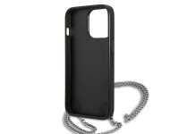 Capa Karl Lagerfeld em couro texturizado com corrente para iPhone 13 Pro Max 6.7" - Preta Capa Karl Lagerfeld em couro texturizado com corrente para iPhone 13 Pro Max 6.7" - Preta
