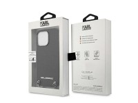 Capa Karl Lagerfeld em couro texturizado com corrente para iPhone 13 Pro Max 6.7" - Preta Capa Karl Lagerfeld em couro texturizado com corrente para iPhone 13 Pro Max 6.7" - Preta