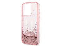 Karl Lagerfeld KLHCP14LLBKLCP iPhone 14 Pro 6.1 "rosa / rosa estuche r�gido Liquid Glitter Big KL