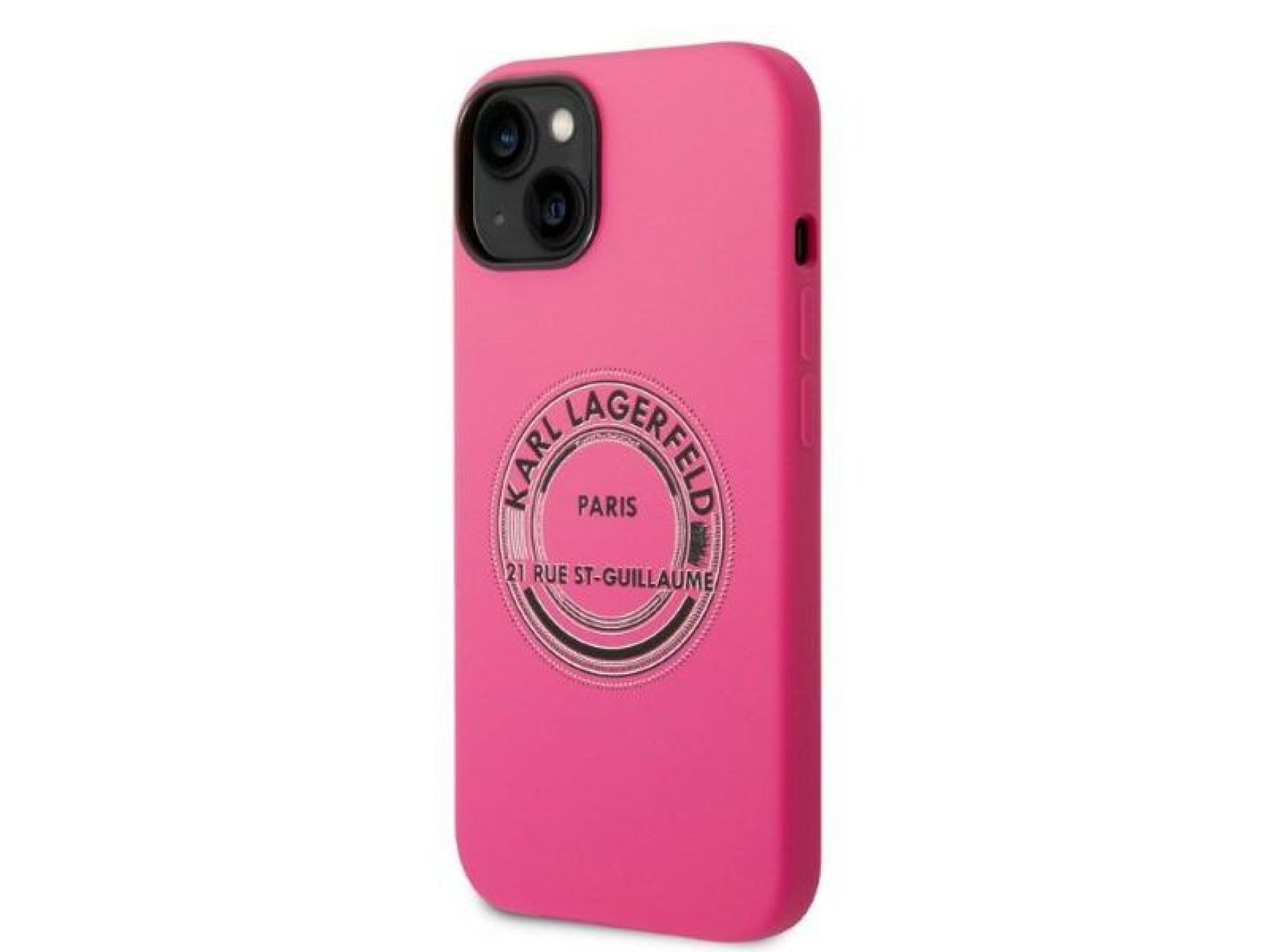 Karl Lagerfeld KLHCP14MSRSGRCF Capa rígida rosa / Silicone rosa RSG para iPhone 14 Plus 6.7