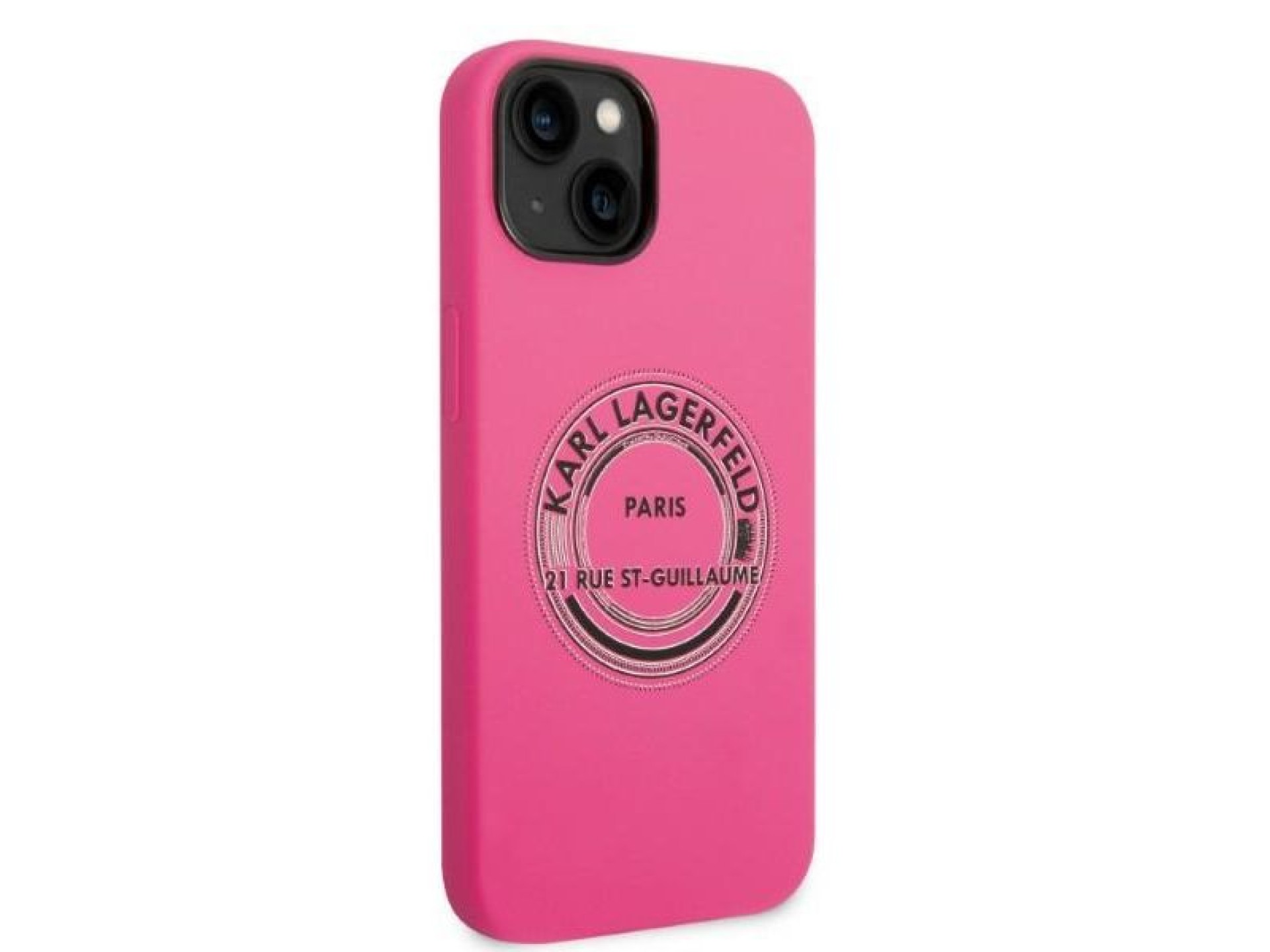 Karl Lagerfeld KLHCP14MSRSGRCF Capa rígida rosa / Silicone rosa RSG para iPhone 14 Plus 6.7
