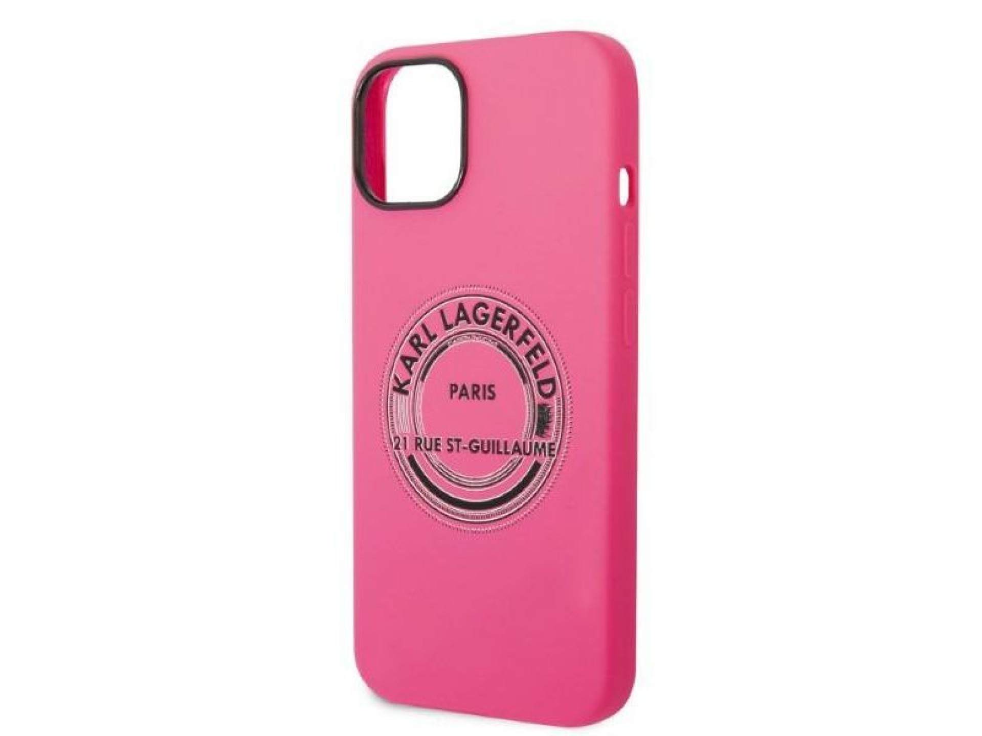 Karl Lagerfeld KLHCP14MSRSGRCF Capa rígida rosa / Silicone rosa RSG para iPhone 14 Plus 6.7