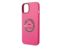 Karl Lagerfeld KLHCP14MSRSGRCF Capa rígida rosa / Silicone rosa RSG para iPhone 14 Plus 6.7 Karl Lagerfeld KLHCP14MSRSGRCF Capa rígida rosa / Silicone rosa RSG para iPhone 14 Plus 6.7