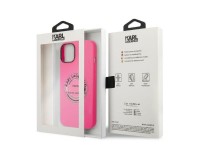 Karl Lagerfeld KLHCP14MSRSGRCF Capa rígida rosa / Silicone rosa RSG para iPhone 14 Plus 6.7 Karl Lagerfeld KLHCP14MSRSGRCF Capa rígida rosa / Silicone rosa RSG para iPhone 14 Plus 6.7