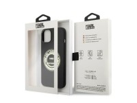 Karl Lagerfeld KLHCP14MSRSGRCK Capa r�gida preta/preta de silicone RSG para iPhone 14 Plus 6.7