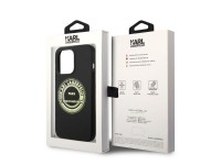 Funda de silicona Karl Lagerfeld RSG para iPhone 14 Pro - negra Funda de silicona Karl Lagerfeld RSG para iPhone 14 Pro - negra