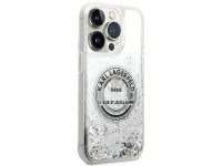 Karl Lagerfeld KLHCP14LLCRSGRS iPhone 14 Pro 6.1 "prateado / capa rígida prateada Liquid Glitter RSG Karl Lagerfeld KLHCP14LLCRSGRS iPhone 14 Pro 6.1 "prateado / capa rígida prateada Liquid Glitter RSG
