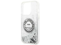 Karl Lagerfeld KLHCP14XLCRSGRS iPhone 14 Pro Max 6.7 "silver / silver hardcase Liquid Glitter RSG Karl Lagerfeld KLHCP14XLCRSGRS iPhone 14 Pro Max 6.7 "silver / silver hardcase Liquid Glitter RSG