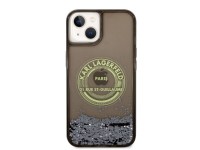 Capa Karl Lagerfeld Liquid Glitter RSG para iPhone 14 Plus - preta Capa Karl Lagerfeld Liquid Glitter RSG para iPhone 14 Plus - preta