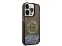 Funda Karl Lagerfeld Liquid Glitter RSG para iPhone 14 Pro - negra Funda Karl Lagerfeld Liquid Glitter RSG para iPhone 14 Pro - negra