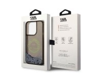 Funda Karl Lagerfeld Liquid Glitter RSG para iPhone 14 Pro - negra Funda Karl Lagerfeld Liquid Glitter RSG para iPhone 14 Pro - negra