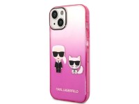 Funda Karl Lagerfeld Gradient Ikonik Karl&Choupette para iPhone 14 Plus - Rosa Funda Karl Lagerfeld Gradient Ikonik Karl&Choupette para iPhone 14 Plus - Rosa