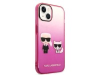 Funda Karl Lagerfeld Gradient Ikonik Karl&Choupette para iPhone 14 Plus - Rosa Funda Karl Lagerfeld Gradient Ikonik Karl&Choupette para iPhone 14 Plus - Rosa