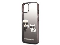 Funda rígida Karl Lagerfeld KLHCP14STGKCK para iPhone 14 de 6,1" negra/negra con degradado Ikonik Ka Funda rígida Karl Lagerfeld KLHCP14STGKCK para iPhone 14 de 6,1" negra/negra con degradado Ikonik Ka