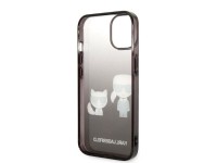 Funda rígida Karl Lagerfeld KLHCP14STGKCK para iPhone 14 de 6,1" negra/negra con degradado Ikonik Ka Funda rígida Karl Lagerfeld KLHCP14STGKCK para iPhone 14 de 6,1" negra/negra con degradado Ikonik Ka