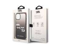 Funda rígida Karl Lagerfeld KLHCP14STGKCK para iPhone 14 de 6,1" negra/negra con degradado Ikonik Ka Funda rígida Karl Lagerfeld KLHCP14STGKCK para iPhone 14 de 6,1" negra/negra con degradado Ikonik Ka