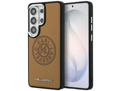 Karl Lagerfeld Perforated KL MagSafe Case for Samsung Galaxy S26 Ultra - Brown Karl Lagerfeld Perforated KL MagSafe Case for Samsung Galaxy S26 Ultra - Brown