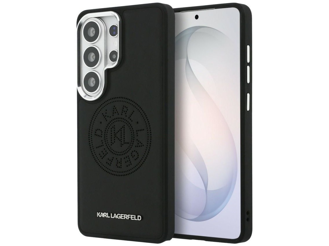 Karl Lagerfeld Perforated KL MagSafe Case for Samsung Galaxy S26 Ultra - Black