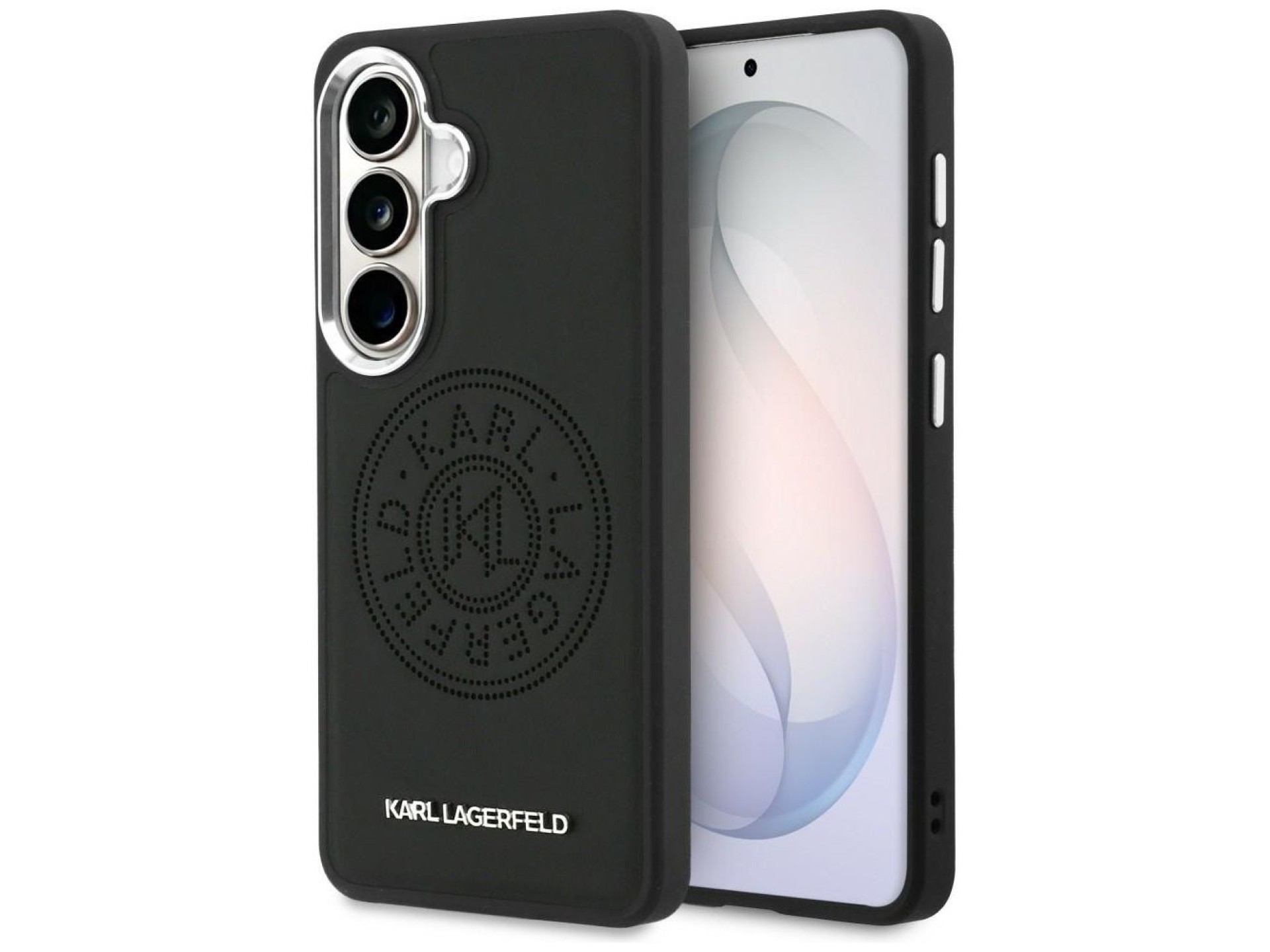 Karl Lagerfeld Perforated KL MagSafe Case for Samsung Galaxy S26 - Black