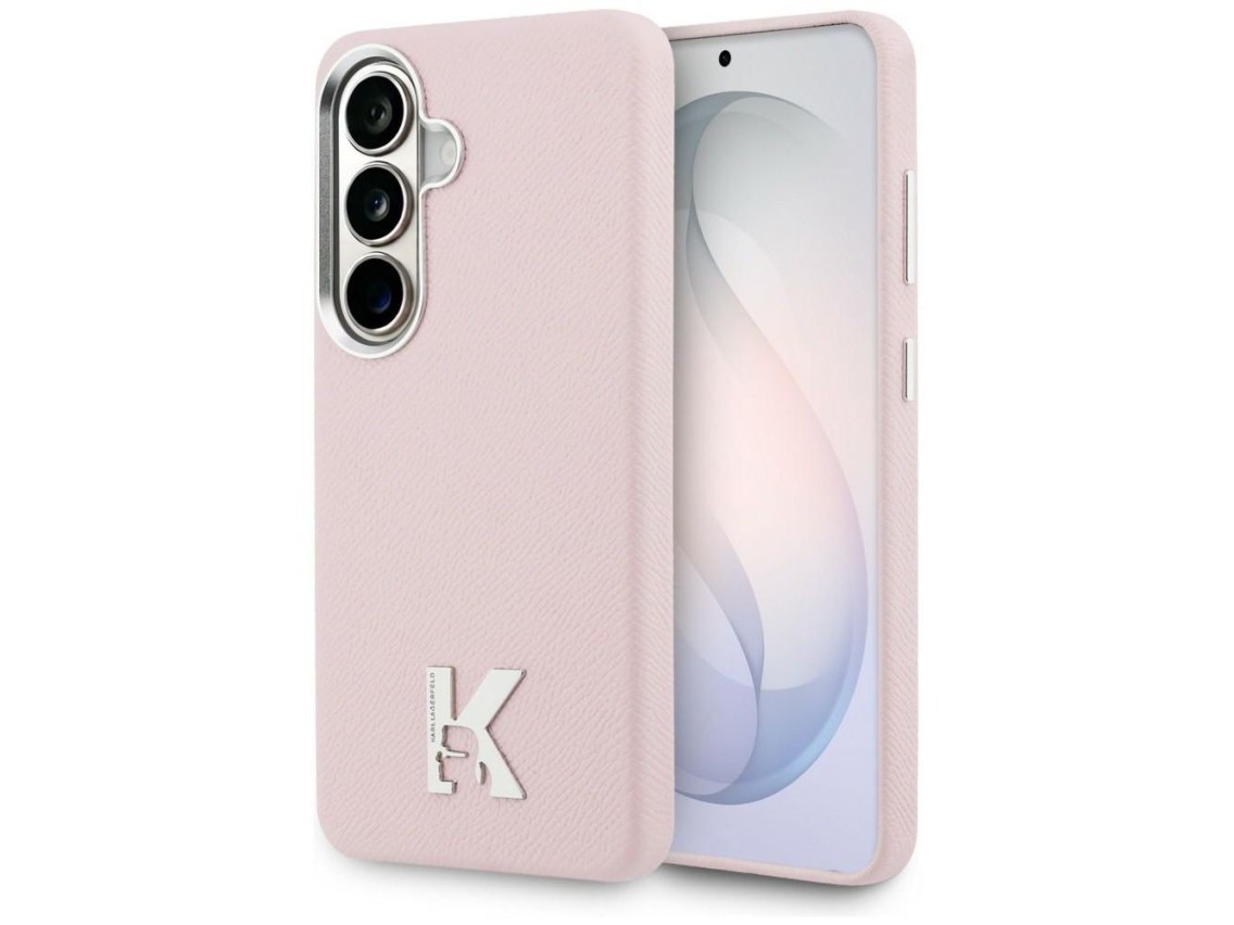 Funda MagSafe con logo K de Karl Lagerfeld para Samsung Galaxy S26 - Rosa
