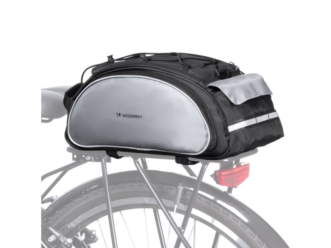 Wozinsky Bike Pannier Bag with Shoulder Strap 13L Black (WBB1BK)