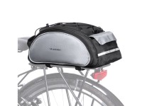 Alforja para bicicleta Wozinsky con correa para el hombro, 13 L, color negro (WBB1BK)