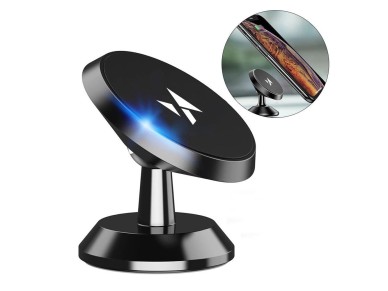 Suporte magnético para painel de carro Wozinsky 360 autoadesivo preto (WMH-05) Suporte magnético para painel de carro Wozinsky 360 autoadesivo preto (WMH-05)