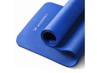 Wozinsky exercise mat 181 x 63 x 0.9 cm thick gymnastic yoga mat blue
