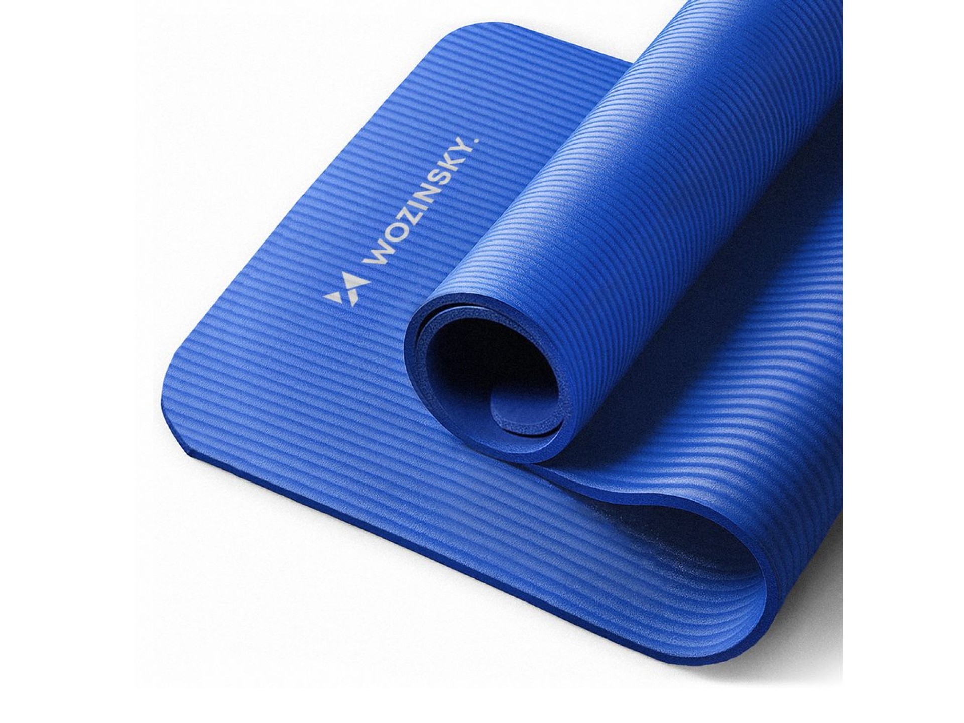 Wozinsky exercise mat 181 x 63 x 0.9 cm thick gymnastic yoga mat blue