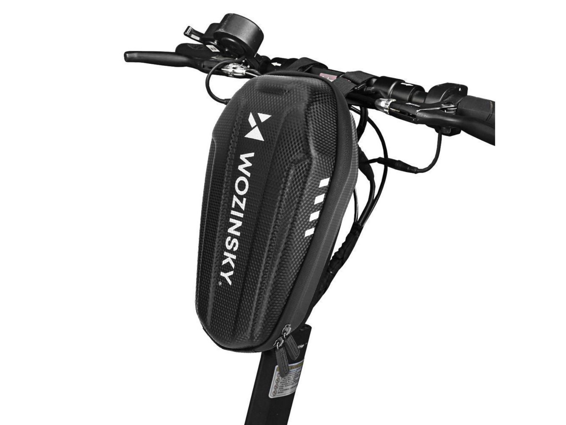 Bolsa impermeável para guidão de scooter Wozinsky 3L preta (WSB4BK)