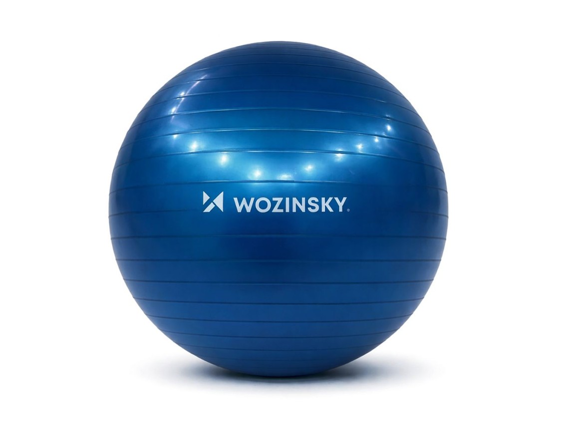 Balón de ejercicio Wozinsky WGB65BL, 65 cm, azul