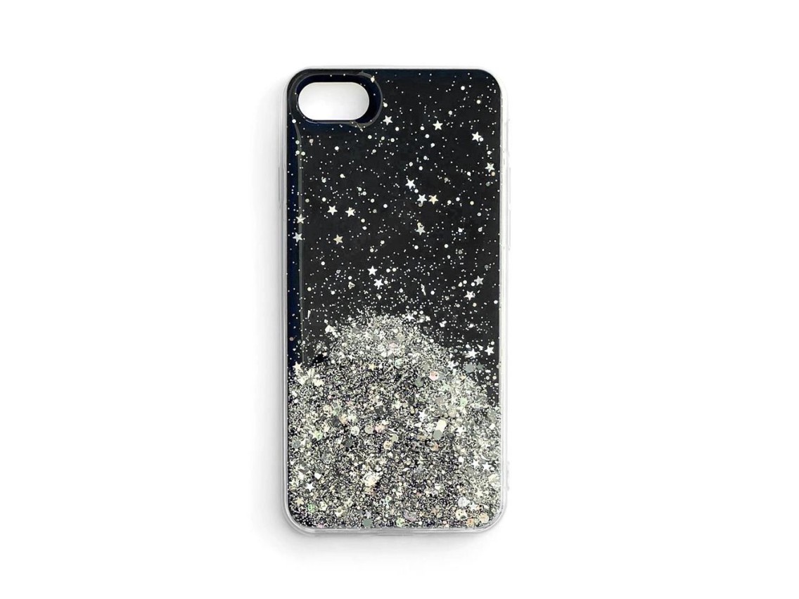 Funda Wozinsky Star Glitter Shining para Samsung Galaxy A42 5G negra