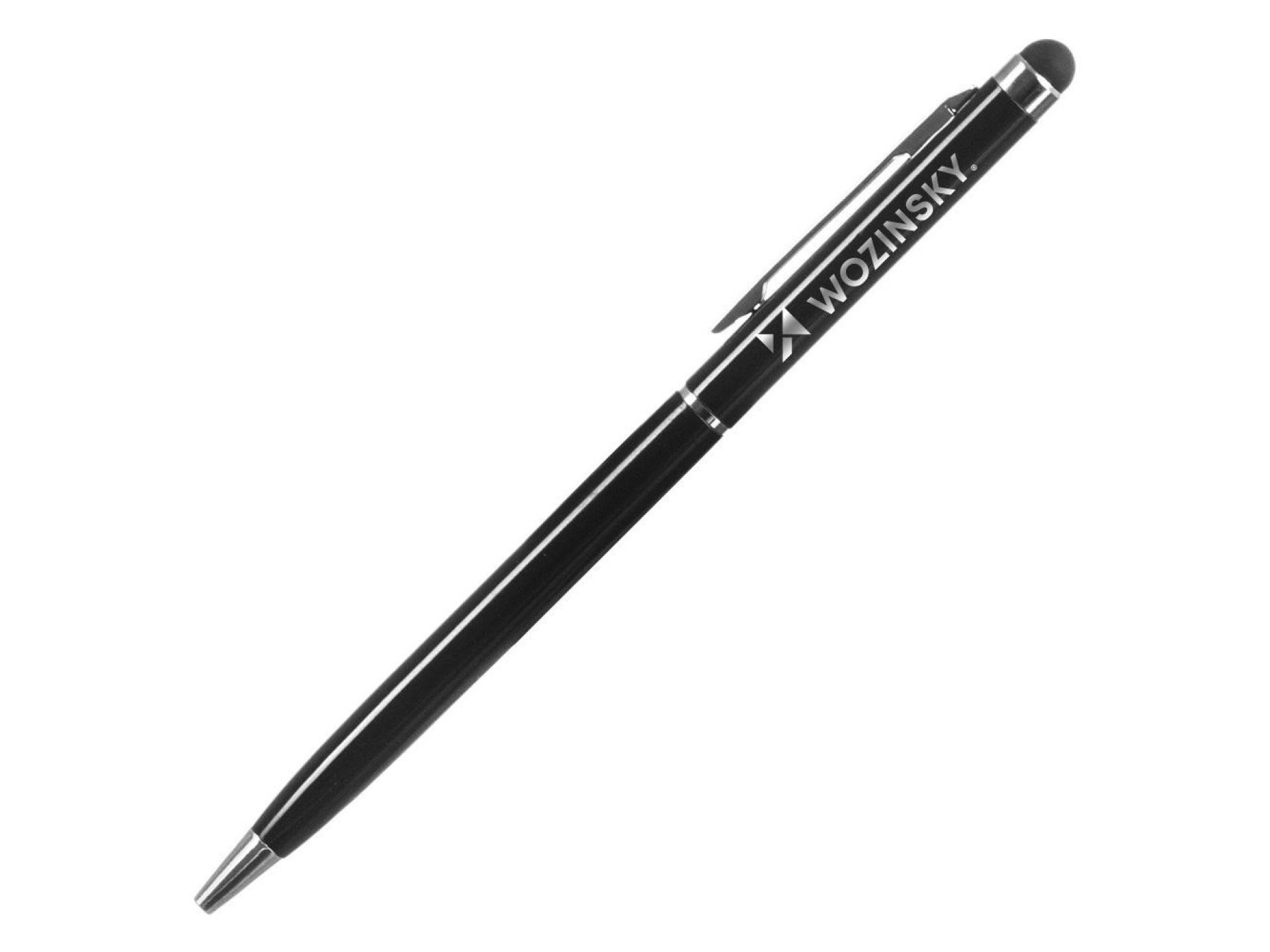 Caneta stylus Wozinsky para telas sensíveis ao toque de smartphones e tablets, preta