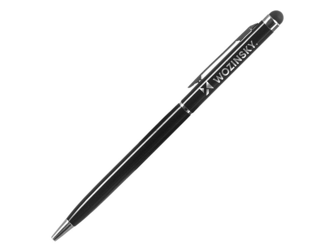 Caneta stylus Wozinsky para telas sensíveis ao toque de smartphones e tablets, preta