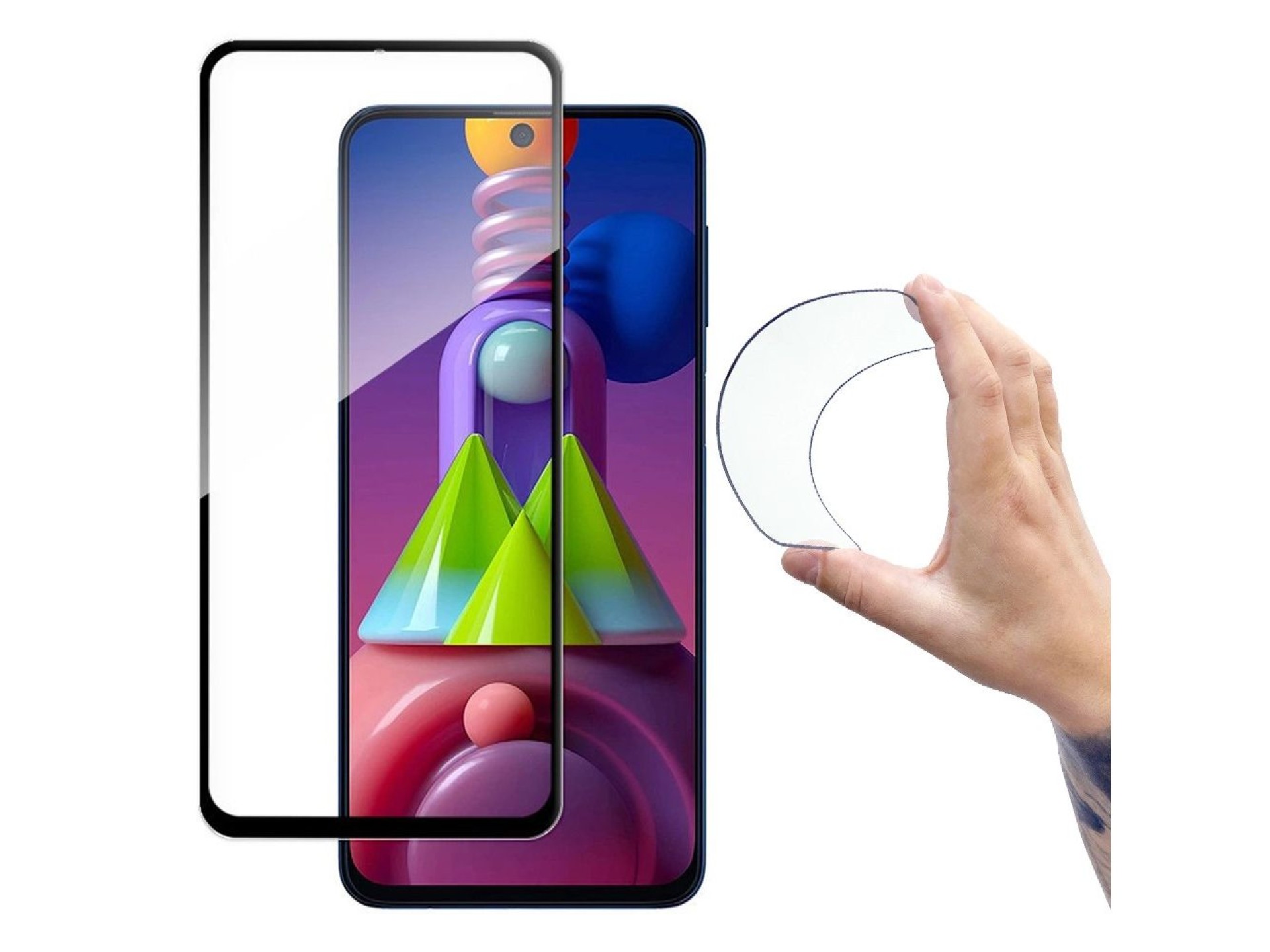 Película de Vidro Temperado Flexi Nano Glass com Cobertura Total e Moldura Wozinsky para Samsung Gal