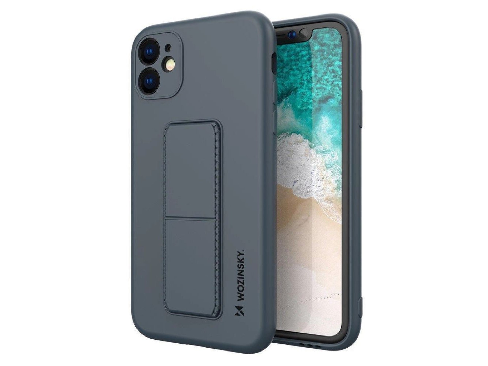Funda Wozinsky Kickstand de silicona con soporte para Samsung Galaxy A11 / M11 azul
