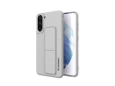 Wozinsky Kickstand Case silicone case with stand Samsung Galaxy S21+ 5G case gray Wozinsky Kickstand Case silicone case with stand Samsung Galaxy S21+ 5G case gray