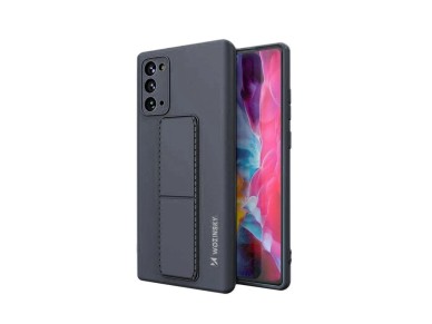 Funda Wozinsky Kickstand de silicona con soporte para Samsung Galaxy Note 20, color azul marino. Funda Wozinsky Kickstand de silicona con soporte para Samsung Galaxy Note 20, color azul marino.