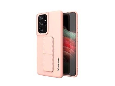 Wozinsky Kickstand Case silicone case with stand Samsung Galaxy S21 Ultra 5G pink Wozinsky Kickstand Case silicone case with stand Samsung Galaxy S21 Ultra 5G pink