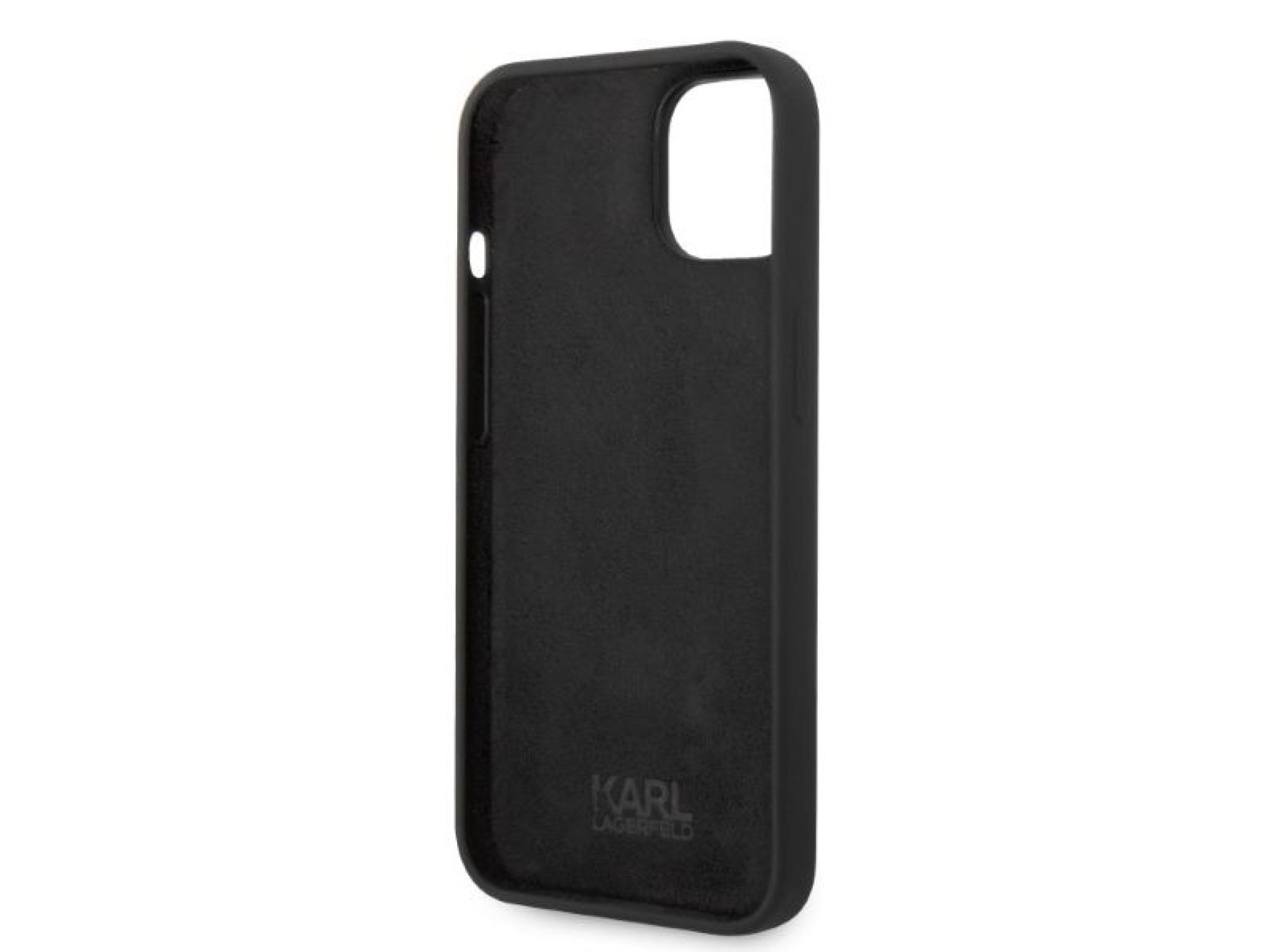 Funda de silicona Karl Lagerfeld Ikonik para iPhone 14 Plus - negra