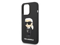 Funda de silicona Karl Lagerfeld Ikonik para iPhone 14 Pro - negra Funda de silicona Karl Lagerfeld Ikonik para iPhone 14 Pro - negra