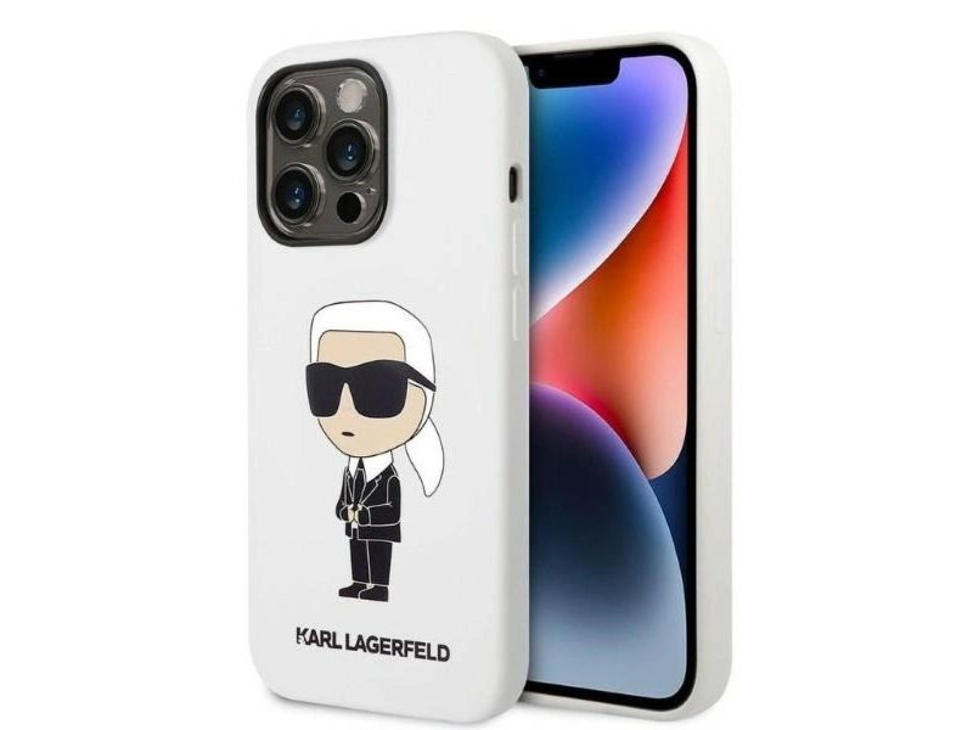 Capa rígida Karl Lagerfeld KLHCP14LSNIKBCH para iPhone 14 Pro 6.1