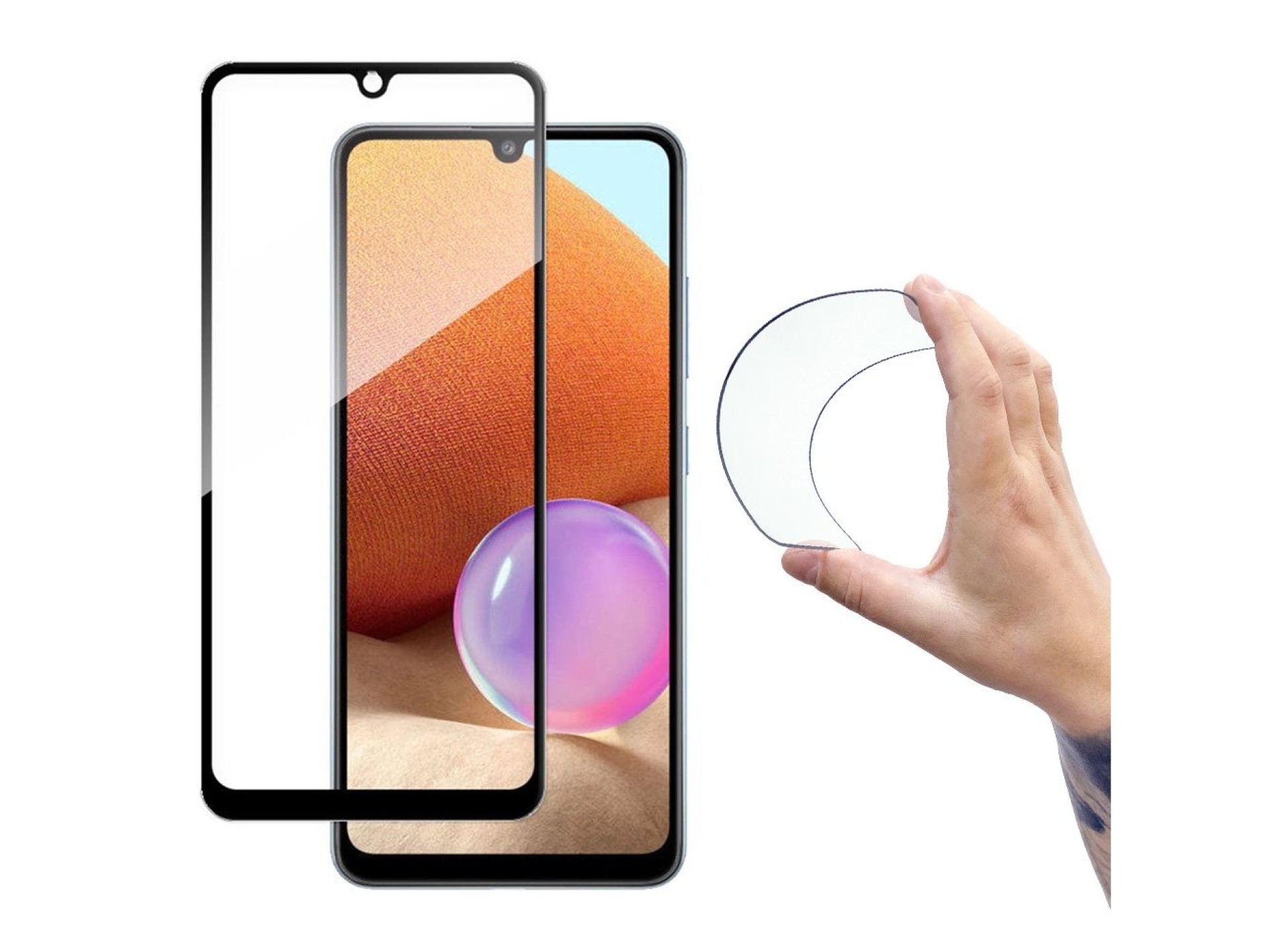 Protector de pantalla Wozinsky Full Cover Flexi Nano Hybrid Glass para Samsung Galaxy A42 5G