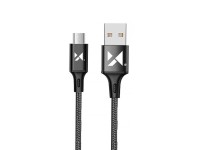 Cable USB-microUSB Wozinsky 2,4A 1m negro (WUC-M1B)